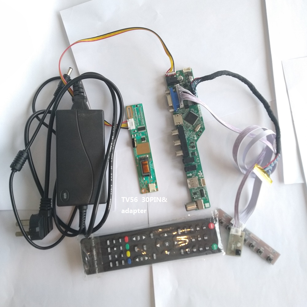 Hdmi Vga Adapter - TV56 controller board kit met adaptervoeding