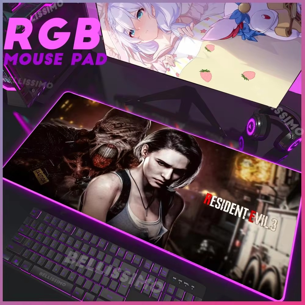Laptop Accessories Rgb - R_resident E_evil Serie RGB Gaming-muismat Verlichtingstafel-muismat