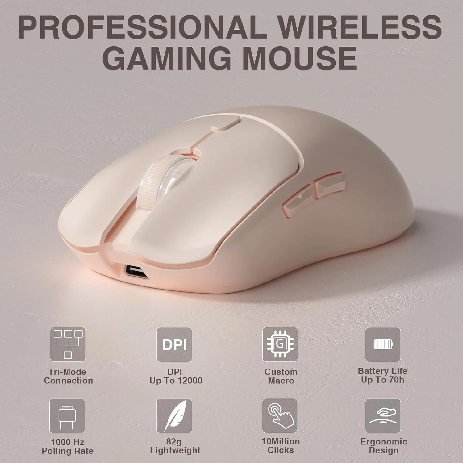 Laptop Accessories Mouse - AULA SC580X Tri-mode draadloze gamingmuis 12000