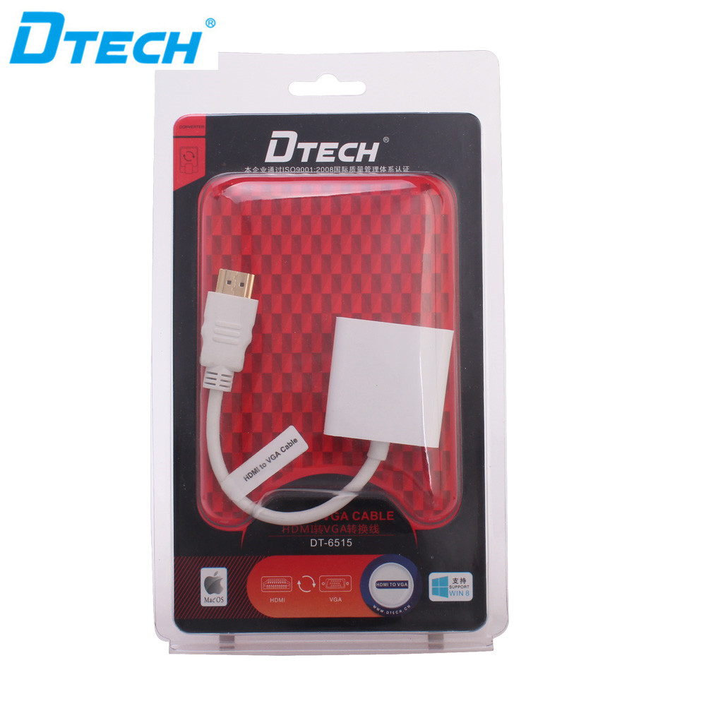 Hdmi Vga Adapter - 3 STKS DTECH Fabriek Directe Verkoop