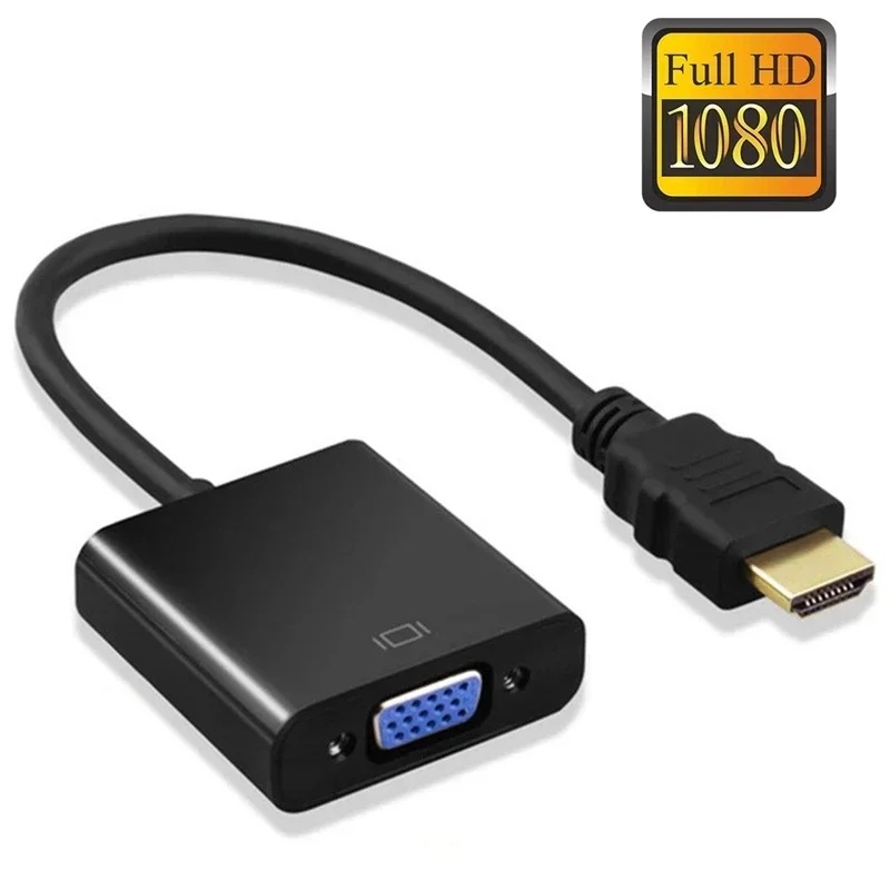 Hdmi Vga Adapter - HD 1080P HDMI naar VGA kabelconverter