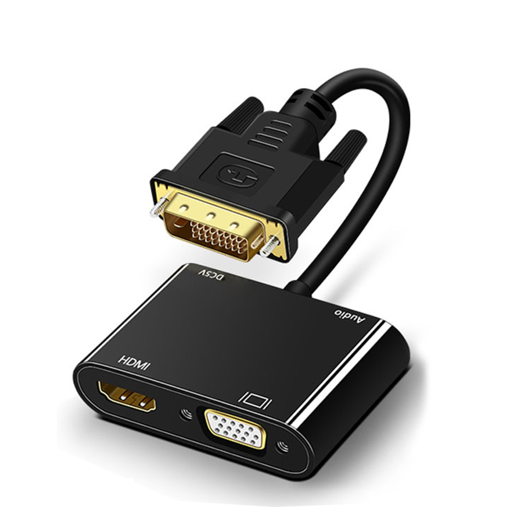 Hdmi Vga Adapter - 1080P Dvi Naar Vga Hdmi Splitter