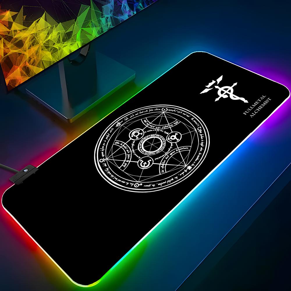 Laptop Accessories Rgb - Fullmetal Alchemist muismat RGB-achtergrondverlichte muismat Laptop