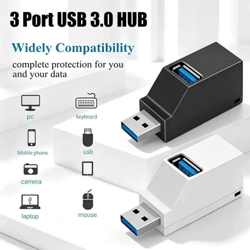 USB 3.0 2.0 Draaibare 3-poorte - Laptop Accessories Gadgets recensie en prijs