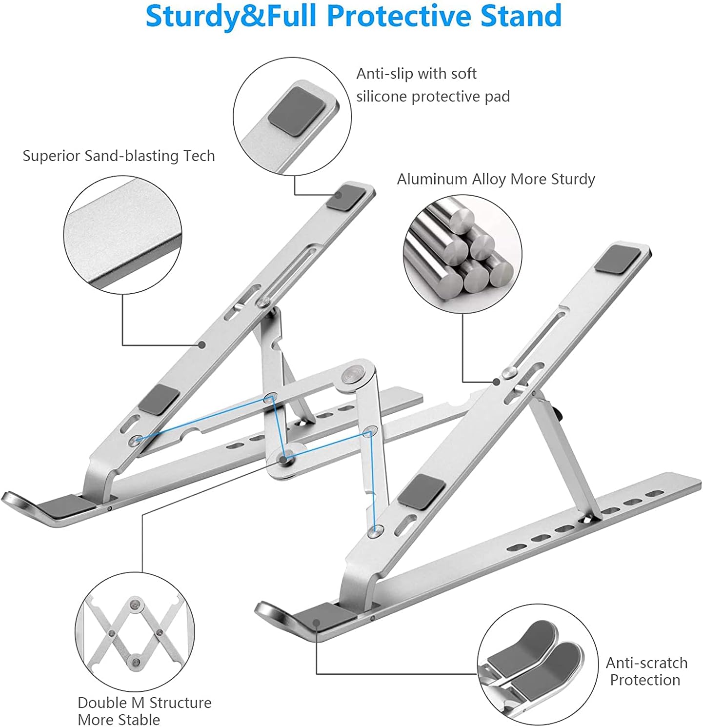 Premium aluminium laptopstanda - Laptop Accessories Gadgets recensie en prijs