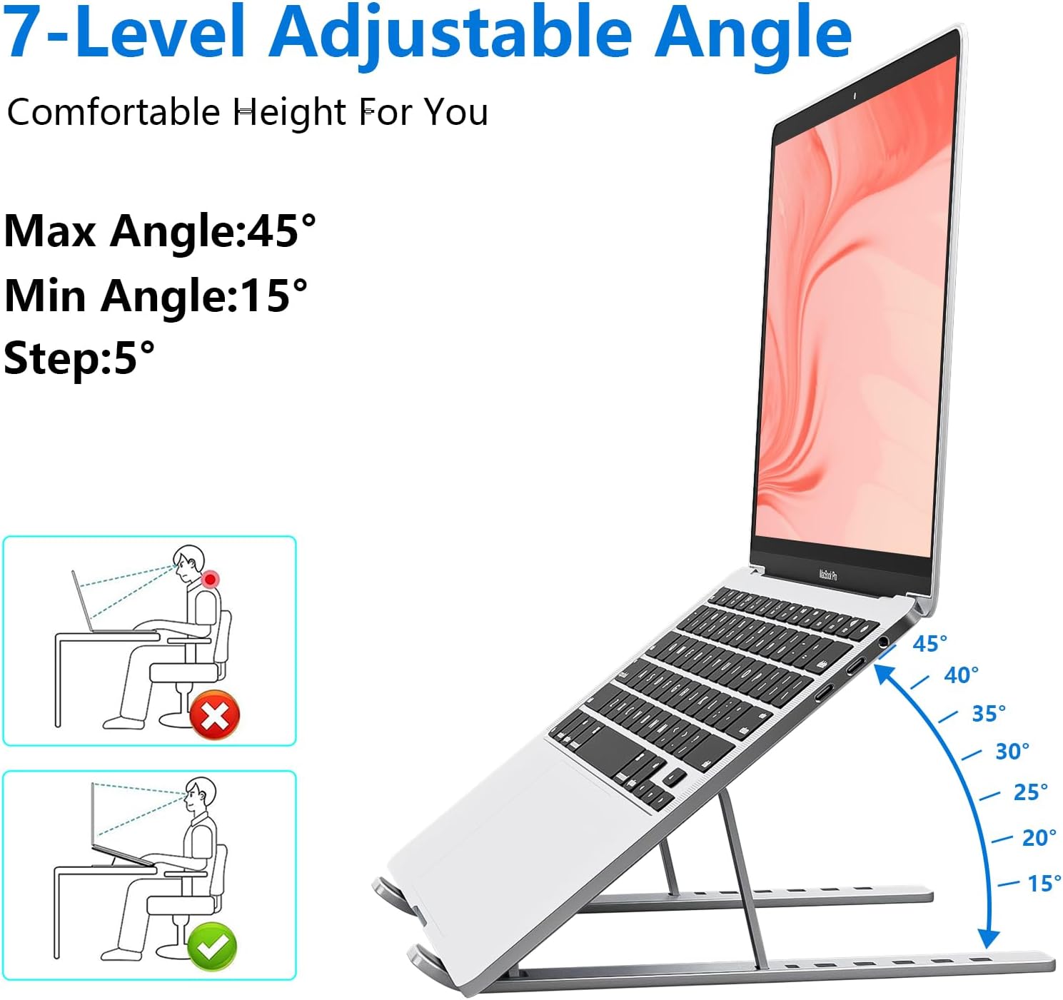 Premium aluminium laptopstanda - Laptop Accessories Gadgets recensie en prijs