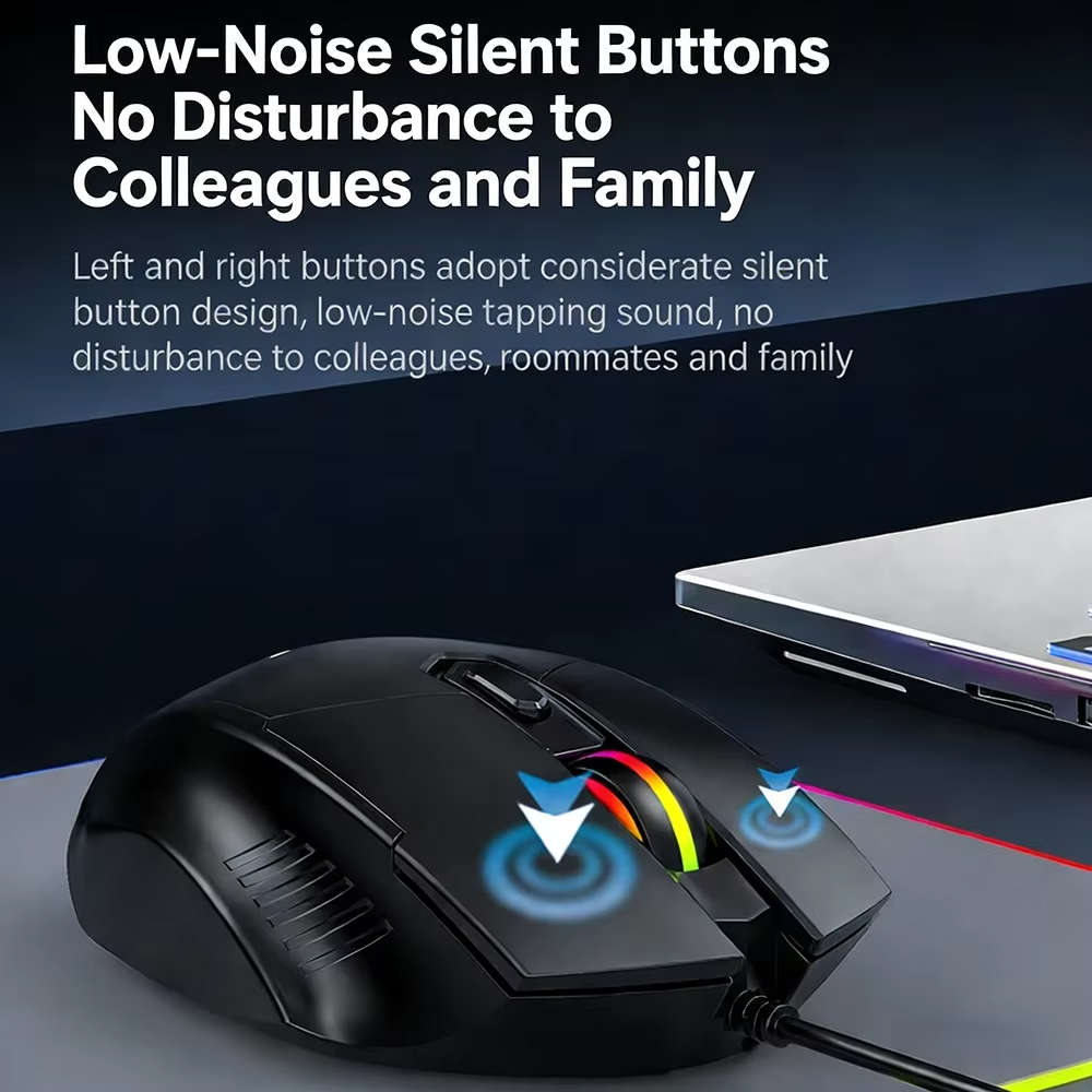 KEBIDUMEI 7200DPI Bedrade Muis - Laptop Accessories Rgb recensie en prijs