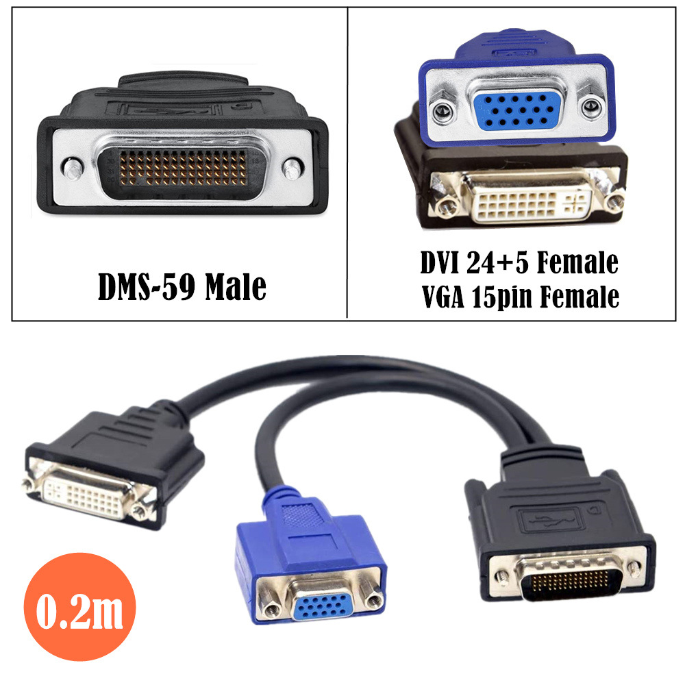 LFH DMS 59Pin Splitter Kabel M - Hdmi Vga Adapter recensie en prijs