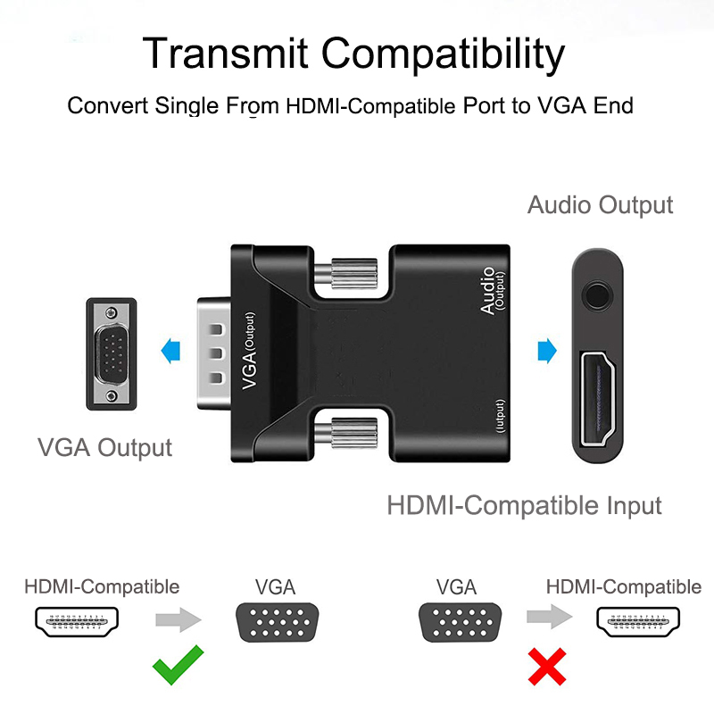 HDMI-compatibel naar VGA-adapt - Hdmi Vga Adapter recensie en prijs