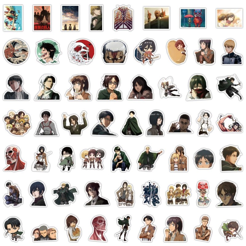 60 stuks Attack on Titan Anime - Good Laptop Accessories recensie en prijs