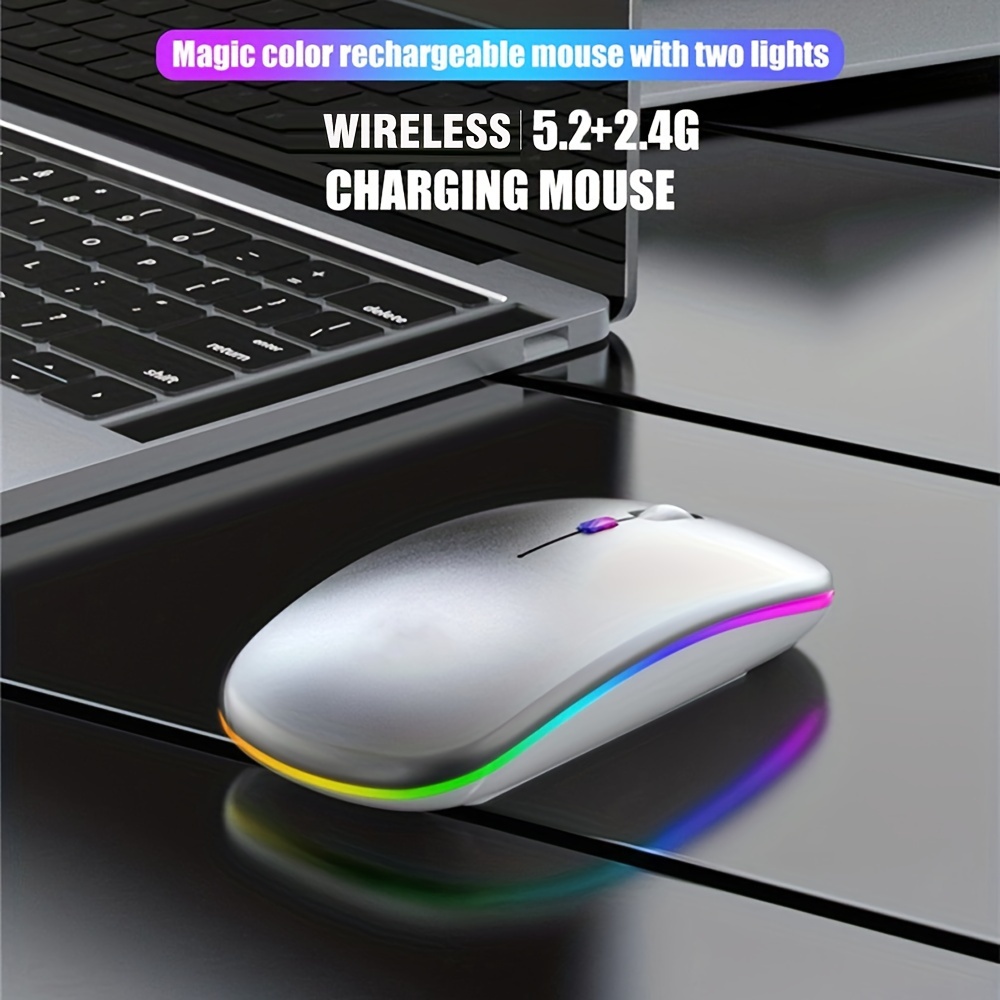 Draadloze Muis RGB Oplaadbare  - Laptop Accessories Mouse recensie en prijs