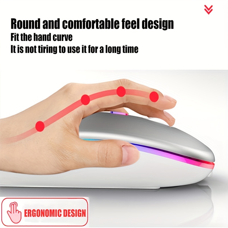 Draadloze Muis RGB Oplaadbare  - Laptop Accessories Mouse recensie en prijs