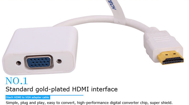 3 STKS DTECH Fabriek Directe V - Hdmi Vga Adapter recensie en prijs