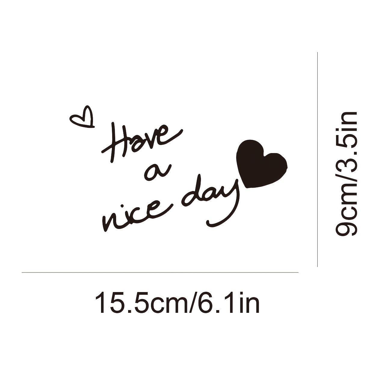 1PC Have A Nice Day Hartsticke - Laptop Accessories To Have recensie en prijs