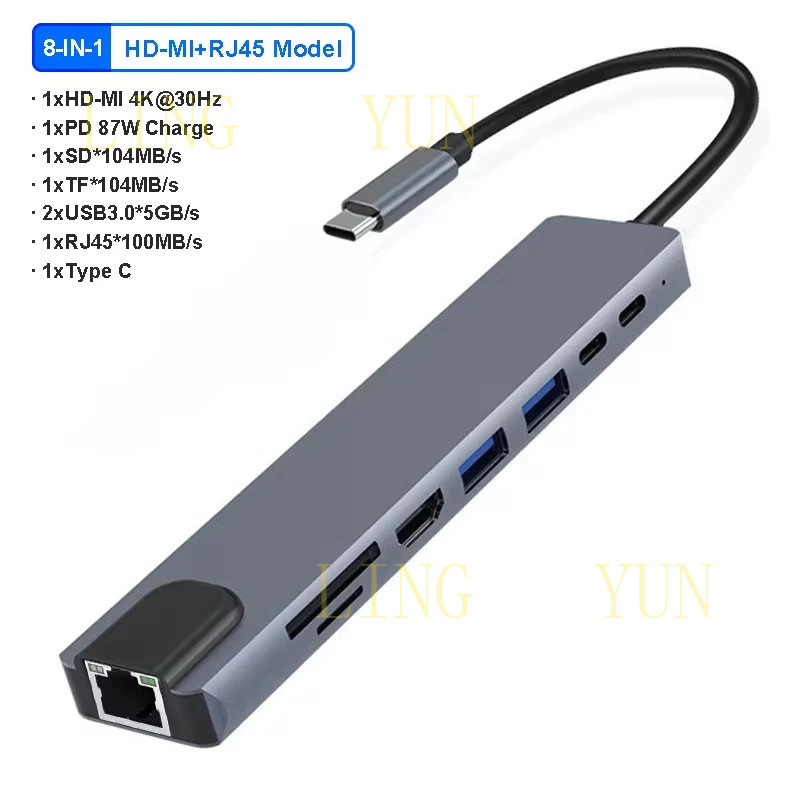 Z 11 poorten USB C HUB docking - Hdmi Vga Adapter recensie en prijs